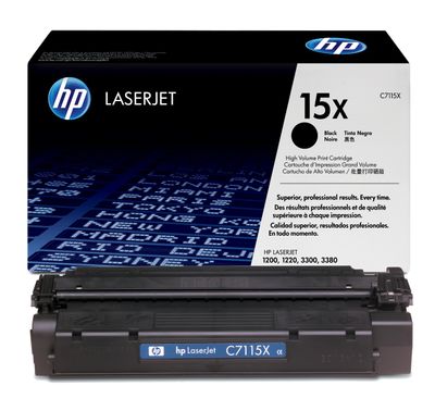 HP 15X High Capacity Black Toner Cartridge - (C7115X)