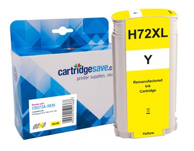 Compatible HP 72 High Capacity Yellow Ink Cartridge - (C9373A)