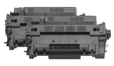 HP 55X High Capacity Black Toner Cartridge Twin Pack (CE255XD)