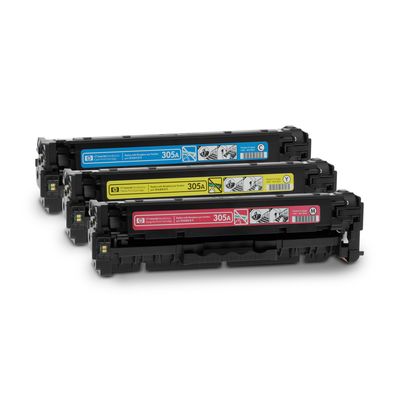 HP 305A 3 Colour Toner Cartridge Multipack (CF370AM)