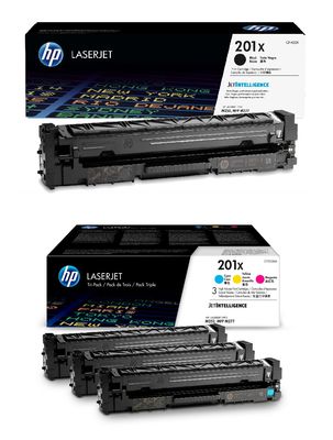 HP 201X High Capacity 4 Colour Toner Cartridge Multipack