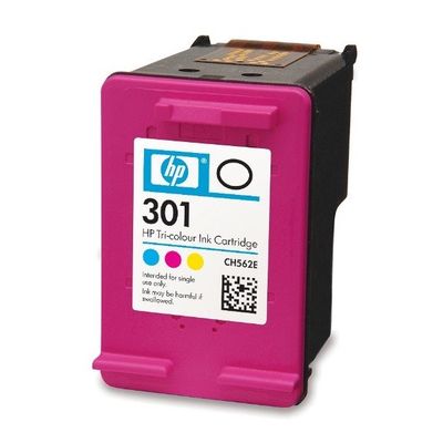 HP 301 Tri-Colour Ink Cartridge - (CH562EE)