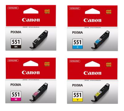 Canon CLI-551XL High Capacity 4 Colour Ink Cartridge Multipack