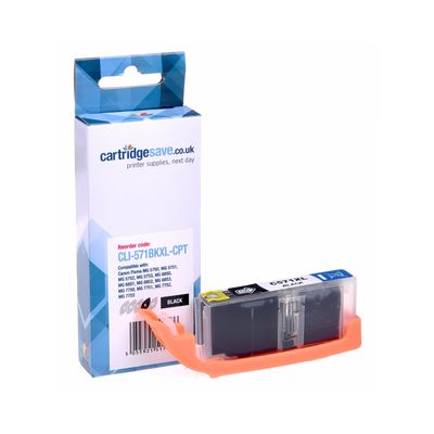 Compatible Canon CLI-571BKXL High Capacity Black Printer Cartridge