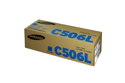 Samsung C506L High Capacity Cyan Toner Cartridge (CLT-C506L/ELS)