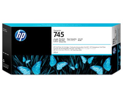 HP 745 High Capacity Photo Black Ink Cartridge (F9K04A)