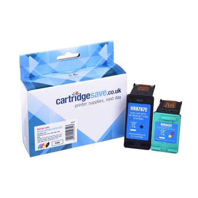 Compatible HP 339 / HP 344 High Capacity Black & Tri-Colour Ink Cartridge Multipack