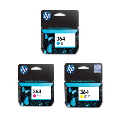 HP 364 3 Colour Ink Cartridge Multipack
