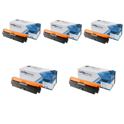 Compatible HP 651A 5 Colour Toner Cartridge Multipack