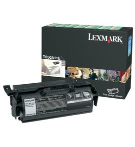 Lexmark T650A11E Black Return Program Toner Cartridge