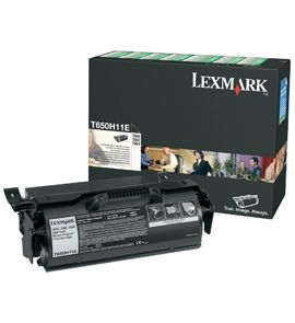 Lexmark T650H11E Black High Capacity Return Program Toner Cartridge