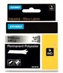 Dymo 18485 Black On Metallic 9mm x 5.5m Polyester Adhesive Tape Cartridge (S0718170)