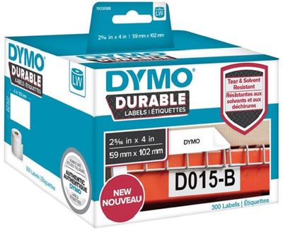 Dymo 1933088 Durable Shipping Labels 1 x 300 Adhesive Labels 59mm x 102mm