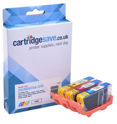 Compatible Canon CLI-521 3-Colour Ink Cartridge Multipack - (2934B007AA)