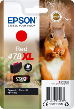 Epson 478XL High Capacity Red Ink Cartridge - (T04F5 Squirrel)