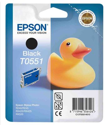 Epson T0551 Black Ink Cartridge - (C13T055140 Duck)