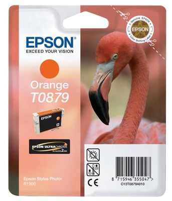 Epson T0879 Orange Ink Cartridge - (C13T087940 Flamingo)