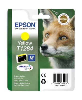 Epson T1284 Yellow Ink Cartridge - (Fox)