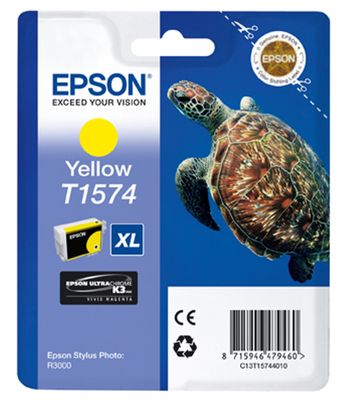 Epson T1574 Yellow Ink Cartridge - (C13T157440 Turtle)