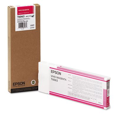 Epson T6063 High Capacity Vivid Magenta Ink Cartridge - (C13T606300)