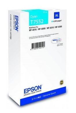 Epson T7552 High Capacity Cyan Ink Cartridge - (C13T755240)