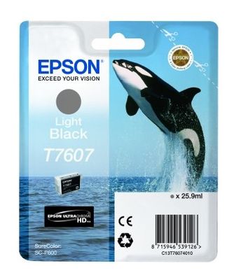 Epson T7607 Light Black Ink Cartridge - (C13T760740 Killer Whale)