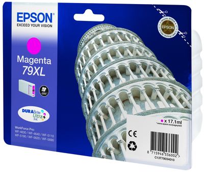 Epson 79XL High Capacity Magenta Ink Cartridge - (Tower of Pisa T7903)