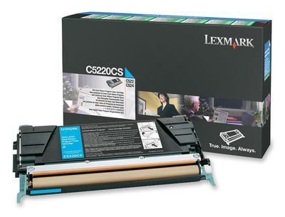 Lexmark C5220CS Cyan Return Program Toner Cartridge (00C5220CS)