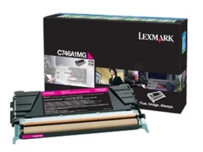 Lexmark C746A1MG Magenta Return Program Toner Cartridge - (0C746A1MG)