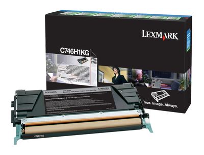 Lexmark C746H1KG High Capacity Black Return Program Toner Cartridge - (0C746H1KG)