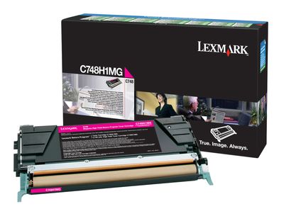 Lexmark C748H1MG High Capacity Magenta Return Program Toner Cartridge - (0C748H1MG)