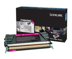 Lexmark C748H2MG High Capacity Magenta Toner Cartridge