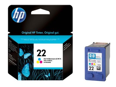 HP 22 Tri-Colour Ink Cartridge - (C9352AE)