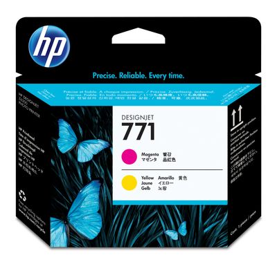 HP 771 Magenta and Yellow Printhead (CE018A)