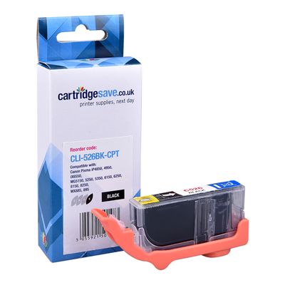 Compatible Canon CLI-526BK Black Printer Cartridge - (4540B001)