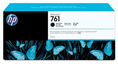 HP 761 High Capacity Matte Black Ink Cartridge - (CM997A)