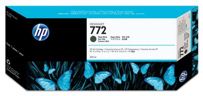 HP 772 High Capacity Matte Black Ink Cartridge - (CN635A)