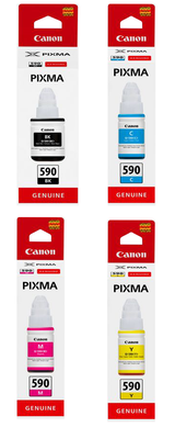 Canon GI-590 4 Colour Ink Bottle Multipack