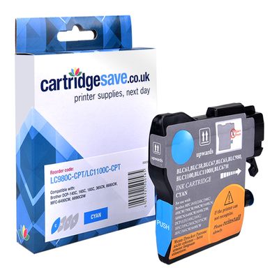 Compatible Brother LC1100C Cyan Ink Cartridge