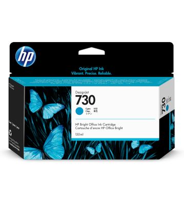 HP 730 Cyan Ink Cartridge - (P2V62A)