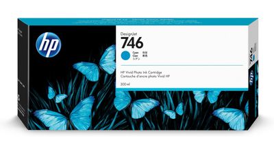 HP 746 Cyan Ink Cartridge - (P2V80A)