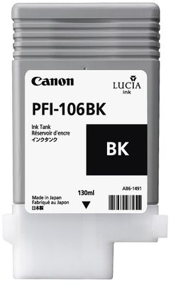 Canon PFI-106BK Black Ink Cartridge - (6621B001AA)