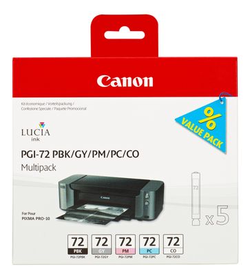 Canon PGI-72 5 Colour Ink Photo Pack