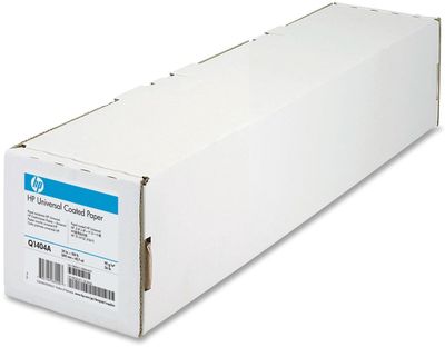 HP Large Format Universal Coated White Paper (Q1404A 90gsm (A1+) 24in roll 610mm x 45.7m)