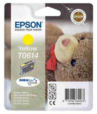 Epson T0614 Yellow Ink Cartridge - (T061440 Teddybear)