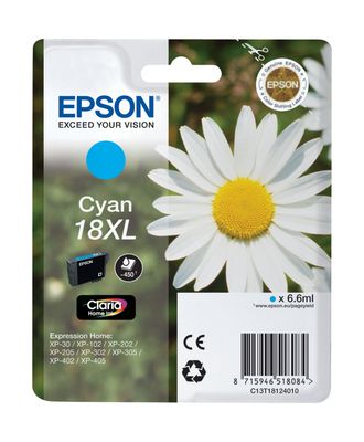 Epson 18XL Cyan High Capacity Ink Cartridge - (T1812 Daisy)