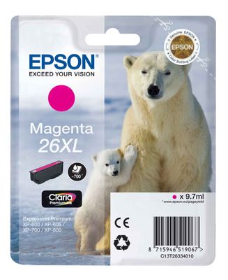 Epson 26XL Magenta High Capacity Ink Cartridge - (T2633 Polar Bear)