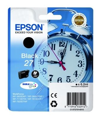 Epson 27 Black Ink Cartridge - (T2701 Alarm Clock)