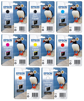 Epson T324 8 Colour Ink Cartridge Multipack - (Puffin)