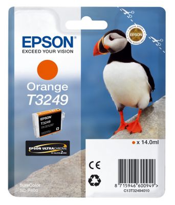 Epson T3249 Orange Ink Cartridge - (C13T324940 Puffin)